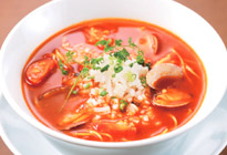 ブイヤベース風スープのラーメン